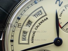 Portuguese Real PR Real Annual Calendar IW5035 ZF 1:1 Best Edition White Dial Blue Markers on Blue Leather Strap A52850
