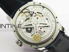 Portuguese Real PR Real Annual Calendar IW5035 ZF 1:1 Best Edition White Dial Blue Markers on Blue Leather Strap A52850