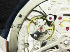 Portuguese Real PR Real Annual Calendar IW5035 ZF 1:1 Best Edition White Dial Blue Markers on Blue Leather Strap A52850