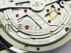 Portuguese Real PR Real Annual Calendar IW5035 ZF 1:1 Best Edition White Dial Blue Markers on Blue Leather Strap A52850