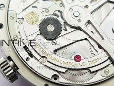 Portuguese Real PR Real Annual Calendar IW5035 ZF 1:1 Best Edition White Dial Blue Markers on Blue Leather Strap A52850