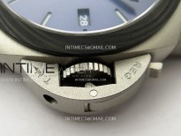 PAM1279 X Luminor GMT 42mm Titanium VSF 1:1 Best Edition Blue Dial on Black Leather Strap P.9011 Super Clone