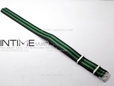 20mm Green Omega Nylon Strap