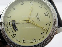 Tonda pf SS VRF Best Eidtion Ivory Dial Yellow Gold Handset on Black Leather Strap PF331