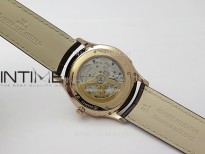Master Ultra Thin Moon 1362520 RG ZF 1:1 Best Edition Ivory Dial on Brown Leather Strap V3 SA925 Super Clone