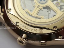 Master Ultra Thin Moon 1362520 RG ZF 1:1 Best Edition Ivory Dial on Brown Leather Strap V3 SA925 Super Clone