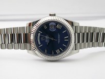 Day Date 40mm 228239 Gain Weight SS/tungsten APSF 1:1 Best Edition Blue Dial Roman Markers on SS President Bracelet A2836