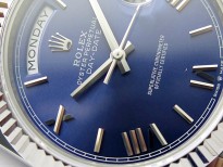 Day Date 40mm 228239 Gain Weight SS/tungsten APSF 1:1 Best Edition Blue Dial Roman Markers on SS President Bracelet A2836