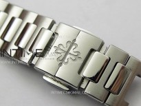 Nautilus 7118 New Version Ladies Diamonds Bezel PPF 1:1 Best Edition Gray Dial on SS Bracelet A324 Super Clone