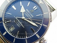 SuperOcean 42mm AB2010 SS GF 1:1 Best Edition Blue Dial Blue Ceramic Bezel on SS Bracelet Miyota 9015