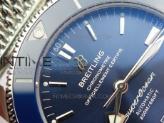 SuperOcean 42mm AB2010 SS GF 1:1 Best Edition Blue Dial Blue Ceramic Bezel on SS Bracelet Miyota 9015