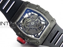 RM035-02 Real NTPT ZF All in one movement 1:1 Best Edition Skeleton Dial on Black Rubber Strap V5