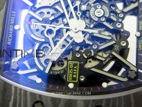 RM035-02 Real NTPT ZF All in one movement 1:1 Best Edition Skeleton Dial on White Rubber Strap V5