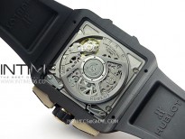 Square Bang Unico 42mm RG BBF 1:1 Best Edition Skeleton Dial on Black Rubber Strap A1280