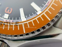 Seamaster 6000M Ultra Deep Orange Ceramic Bezel SS VSF 1:1 Best Edition Gray Dial on SS Bracelet A8912 Super Clone