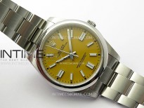Oyster Perpetual 41mm 124300 904L VSF 1:1 Best Edition Yellow Dial on SS Bracelet VS3235