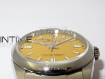 Oyster Perpetual 36mm 126000 904L VSF 1:1 Best Edition Yellow Dial on SS Bracelet VS3235