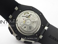 Royal Oak Offshore 26240 Real Black Ceramic APF 1:1 Best Edition Black Dial on Black Rubber Strap A4401