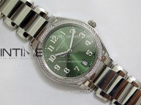 Twenty~4 7300/1200A SS PPF 1:1 Best Edition Green Dial on SS Bracelet A324 Super Clone
