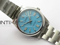 Oyster Perpetual 124300 41mm 904L Clean 1:1 Best Edition Tiffany Blue Dial On SS Bracelet VR3235
