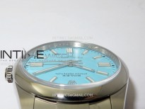 Oyster Perpetual 124300 41mm 904L Clean 1:1 Best Edition Tiffany Blue Dial On SS Bracelet VR3235