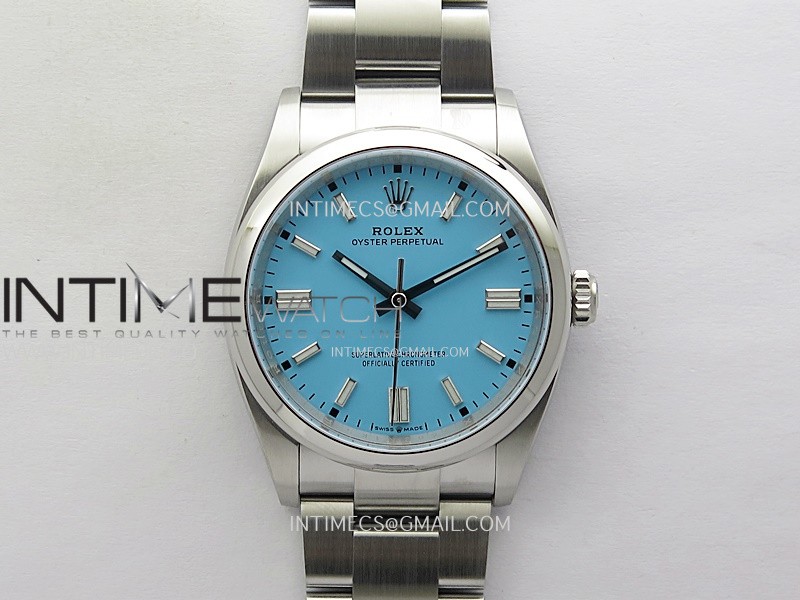 Oyster Perpetual 126000 36mm 904L Clean 1:1 Best Edition Tiffany Blue Dial On SS Bracelet VR3230