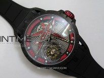 Excalibur Rddbex0815 DLC Ti BBR Best Edition Red Skeleton Dial on Black Rubber Strap Asian RD505SQ