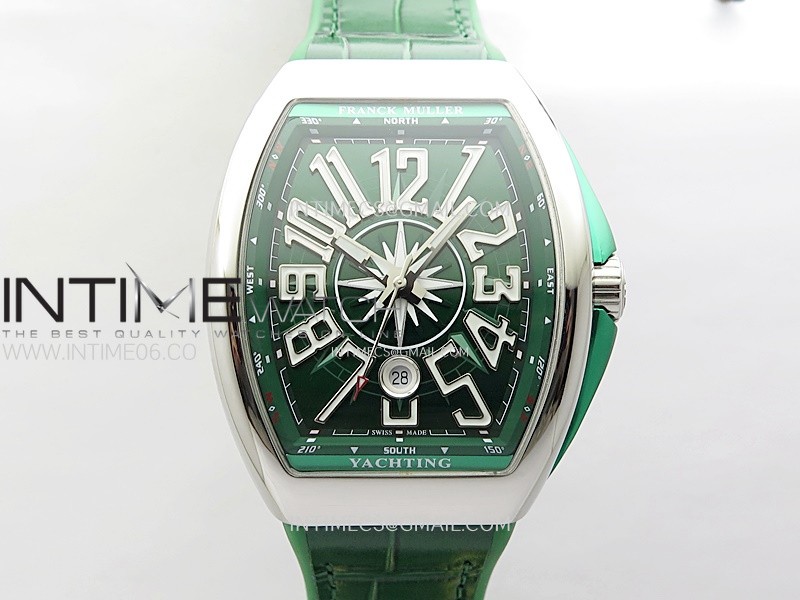 Vanguard V45 SS ABF Best Edition Green Dial On Green Gummy Strap A2824