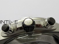 Chronomat B01 44mm SS BLSF 1:1 Best Edition Black Dial Silver Subdial on Black Rubber Strap A7750 to Cal.01