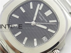 Nautilus 5711/1A GRF Best Edition Black Textured Dial on SS Bracelet A324Size	