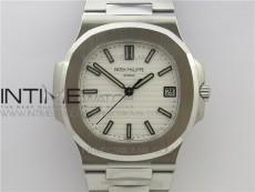 Nautilus 5711/1A GRF Best Edition White Textured Dial on SS Bracelet A324Size