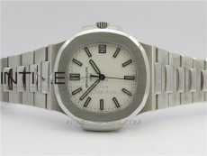 Nautilus 5711/1A GRF Best Edition White Textured Dial on SS Bracelet A324Size