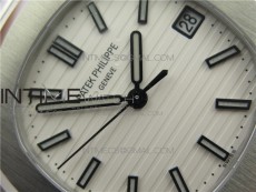 Nautilus 5711/1A GRF Best Edition White Textured Dial on SS Bracelet A324Size