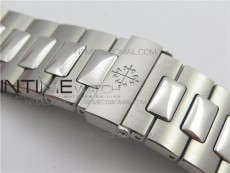 Nautilus 5711/1A GRF Best Edition White Textured Dial on SS Bracelet A324Size