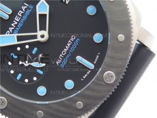 PAM799 Titanium VSF Best Edition Carbotech Bezel Black Dial on Rubber Strap P.9010 Clone