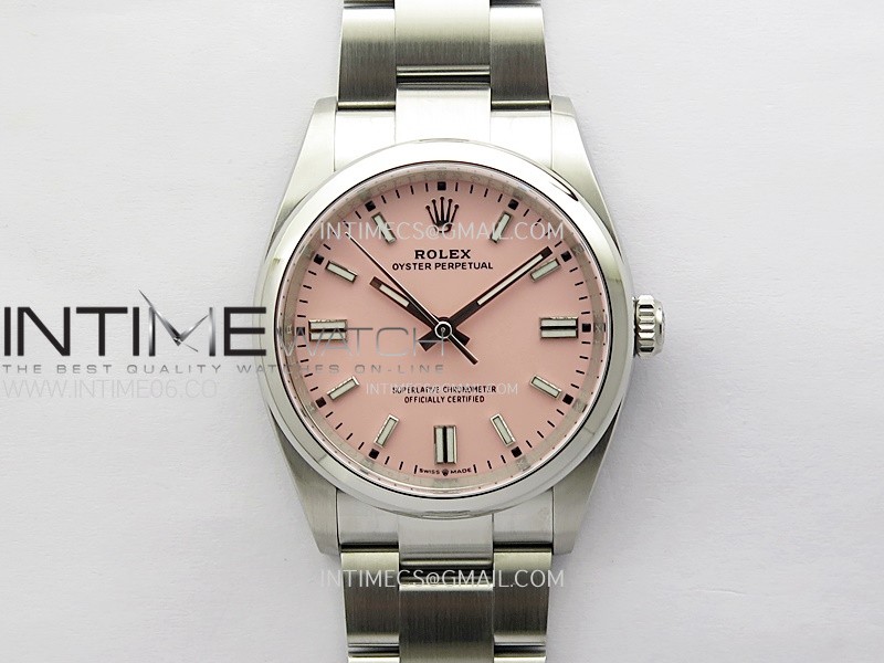 Oyster Perpetual 126000 36mm 904L Clean 1:1 Best Edition Pink Dial On SS Bracelet VR3230