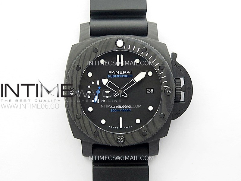 PAM2231 Carbotech 42mm VSF Best Edition Black Dial on Black Rubber Strap P.900 Super Clone