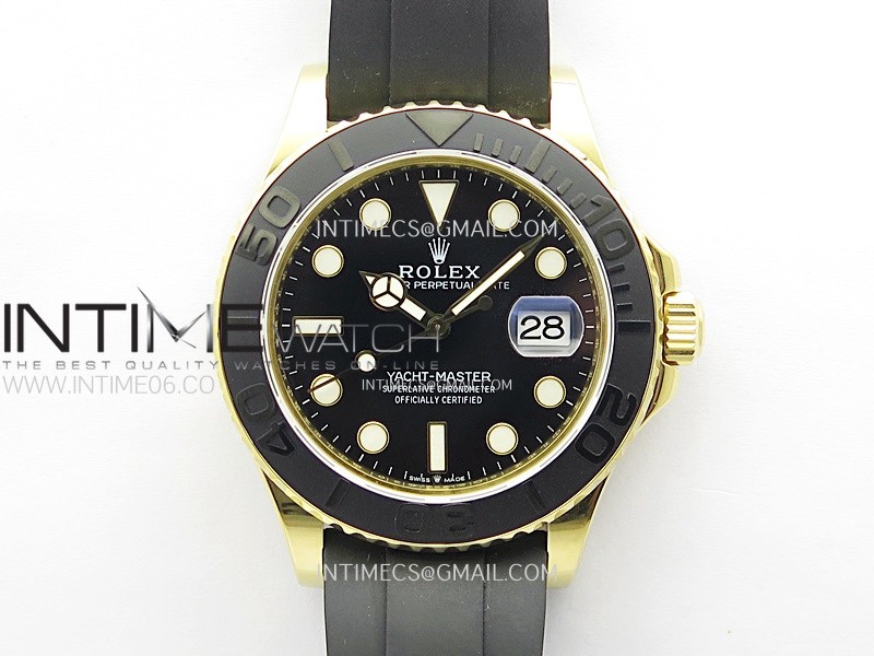 Yacht-Master 226658 KF 1:1 Best Edition YG Wrapped on Oysterflex Strap VR3235 (Gen Weight)