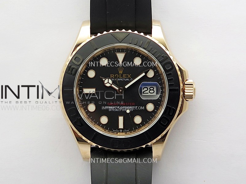 Yacht-Master 126655 KF 1:1 Best Edition RG Wrapped on Oysterflex Strap VR3235 (Gen Weight)
