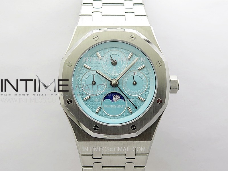Royal Oak 41mm Complicated 26574 SS BBR Best Edition Tiffany Dial on SS Bracelet A5134