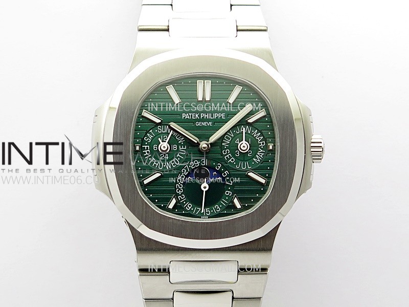 Nautilus 5740 SS TWF Best Edition Green Dial on SS Bracelet A240