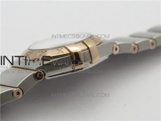 Constellation Ladies 27mm K11F 1:1 Best Edition SS/RG White MOP Dial Diamonds Markers on SS/RG Bracelet ETA Quartz