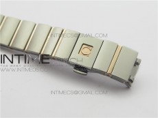 Constellation Ladies 27mm K11F 1:1 Best Edition SS/RG White MOP Dial Diamonds Markers on SS/RG Bracelet ETA Quartz