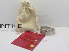 Constellation Ladies 27mm K11F 1:1 Best Edition SS/RG White MOP Dial Diamonds Markers on SS/RG Bracelet ETA Quartz