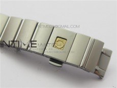 Constellation Ladies 27mm K11F 1:1 Best Edition SS White MOP Textured Dial Diamonds Markers on SS Bracelet ETA Quartz