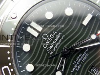 Seamaster Diver 300M B50F Green Ceramic Green Dial on SS Bracelet A8800 (Free Rubber Strap)