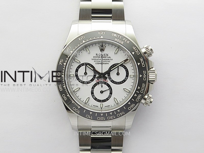 Daytona 2023 126500 Clean 1:1 Best Edition White Dial On 904L SS Case and Bracelet SH4131