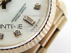 Day-Date 36 128239 RG BP Best Edition White MOP Crystal Markers Dial on RG President Bracelet