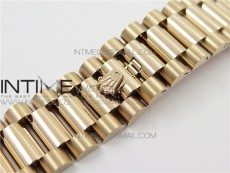Day-Date 36 128239 RG BP Best Edition White Sticks Markers Dial on RG President Bracelet