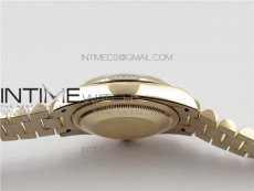 Day-Date 36 128239 RG BP Best Edition Gray Sticks Markers Dial on RG President Bracelet